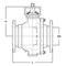 Trunnion mounted ball valve Type: 6245 Steel Flange Class 150